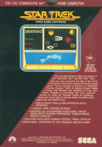 Star Trek: Strategic Operations Simulator Commodore 64  box art